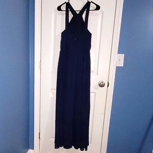 Navy blue lulu's maxi dress
